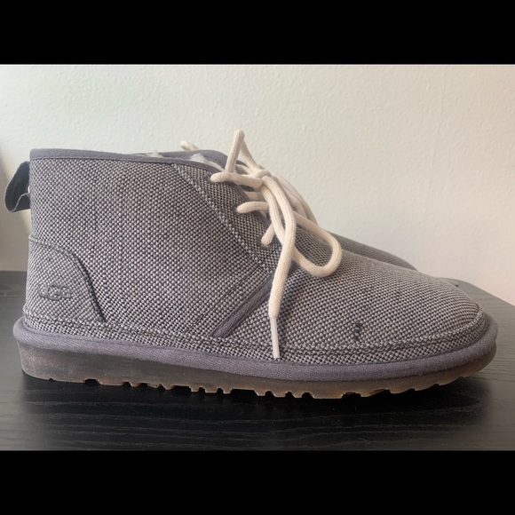 𝅺ugg MENS NEUMEL NATURAL CHUKKA‎ STYLE BOOT NWOB GRAY SIZE 9 New without box - Picture 1 of 5